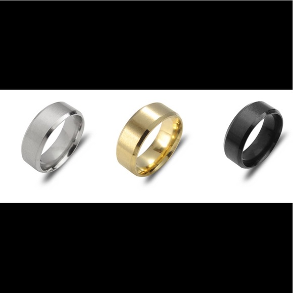 Stainless Steel PLAIN MATT FINISHED MEN BIKER RING - Picture 7 of 15